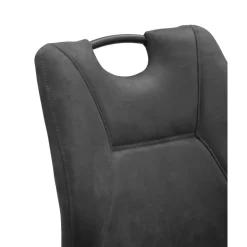 Eetkamerstoelen-Leen Bakker Eetkamerstoel Jesse - antraciet
