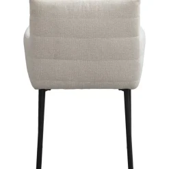 Eetkamerstoelen-Leen Bakker Eetkamerstoel Mees - crème