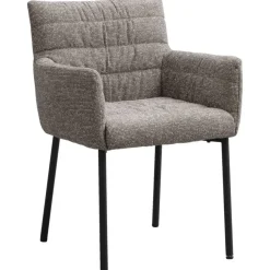 Eetkamerstoelen-Leen Bakker Eetkamerstoel Mees - taupe