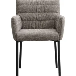 Eetkamerstoelen-Leen Bakker Eetkamerstoel Mees - taupe