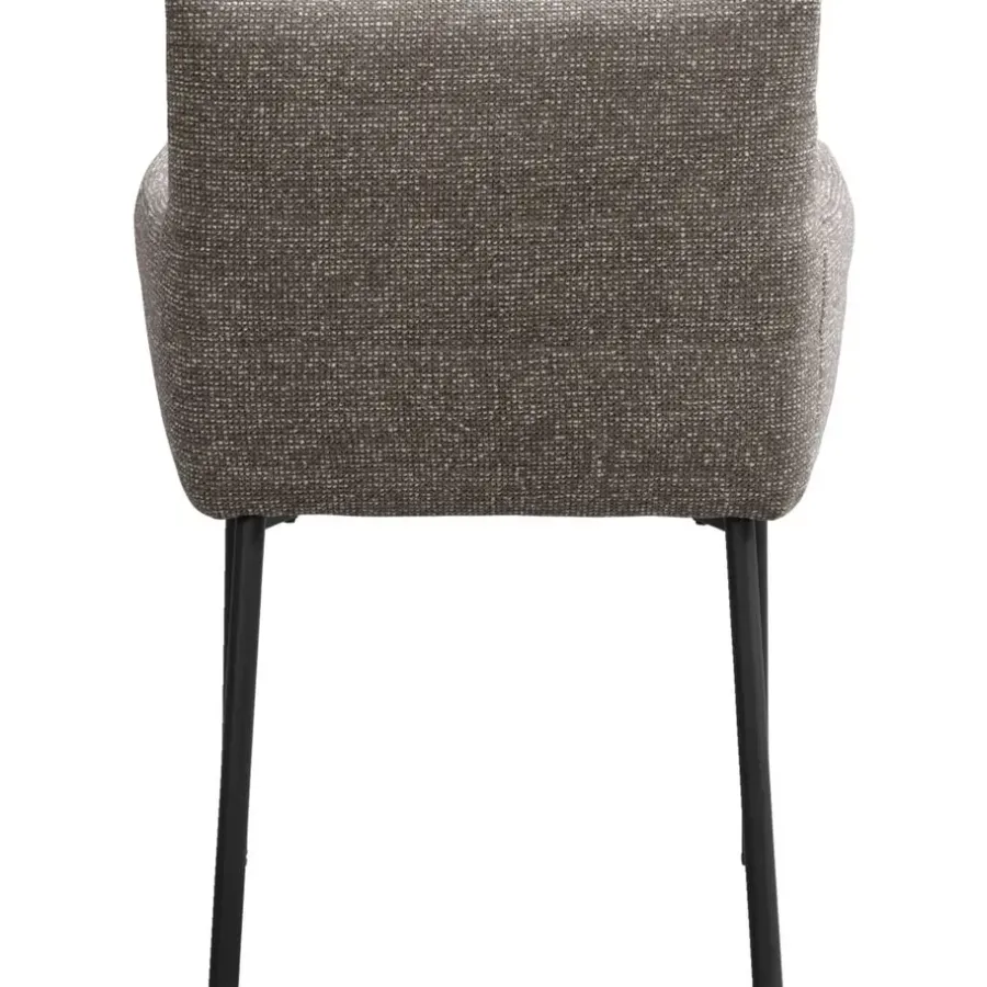 Eetkamerstoelen-Leen Bakker Eetkamerstoel Mees - taupe