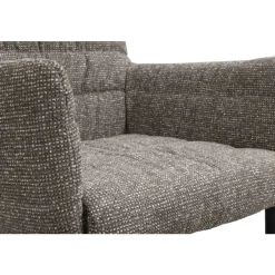 Eetkamerstoelen-Leen Bakker Eetkamerstoel Mees - taupe