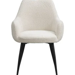 Eetkamerstoelen-Leen Bakker Eetkamerstoel Noah - crème