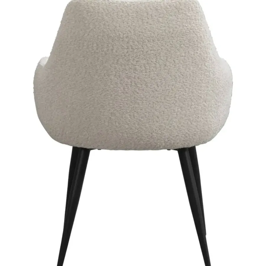 Eetkamerstoelen-Leen Bakker Eetkamerstoel Noah - crème