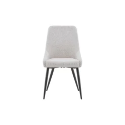 Eetkamerstoelen-Furnihaus Eetkamerstoel Oscar Beige Boucle Set van 2