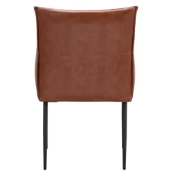 Eetkamerstoelen-Leen Bakker Eetkamerstoel Teun - cognac