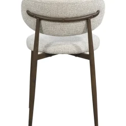 Eetkamerstoelen-Leen Bakker Eetkamerstoel Tibor - beige