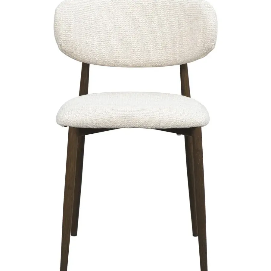 Eetkamerstoelen-Leen Bakker Eetkamerstoel Tibor - crème