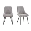 Furnihaus Eetkamerstoelen set van 2 - Oscar - Bruin - Stof