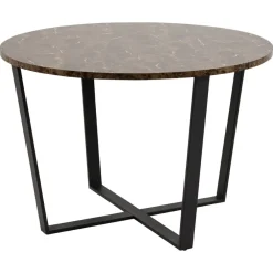 Leen Bakker Eetkamertafel Alma - bruin - 75xØ110 cm