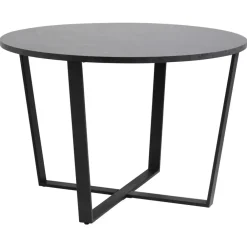 Ronde Eettafels-Leen Bakker Eetkamertafel Alma - zwart - 75xØ110 cm