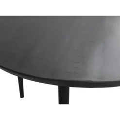 Ronde Eettafels-Leen Bakker Eetkamertafel Lexy rond - mangohout/zwart - 76xØ120 cm