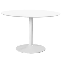 Ronde Eettafels-Leen Bakker Eetkamertafel Muberg - wit - 74x110x110 cm