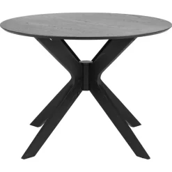 Leen Bakker Eetkamertafel Novel - zwart - 75x105x105 cm