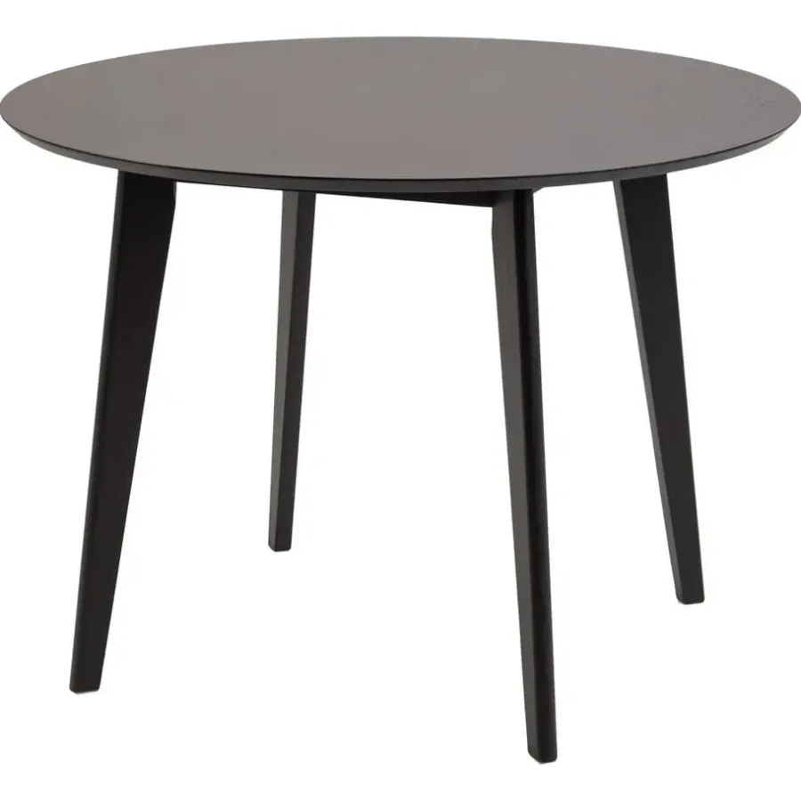 Leen Bakker Eetkamertafel Roxy - zwart - 76xØ105 cm