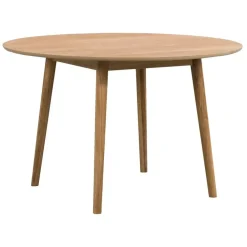 Leen Bakker Eetkamertafel Ulfborg - eikenkleur - Ø120x75 cm