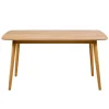 Leen Bakker Eetkamertafel Ulfborg - eikenkleur - 80x150x75,5 cm