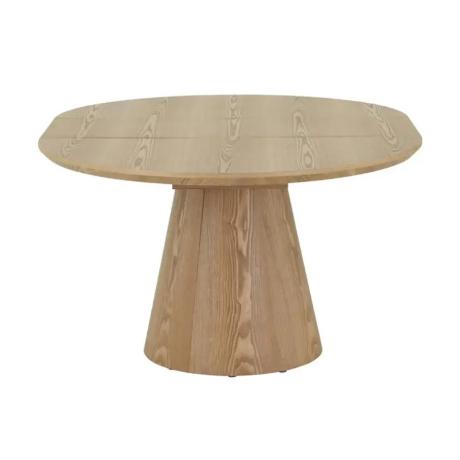Giga Meubel Eettafel - Naturel - Uitschuifbaar - Ø120/160cm - Sivan