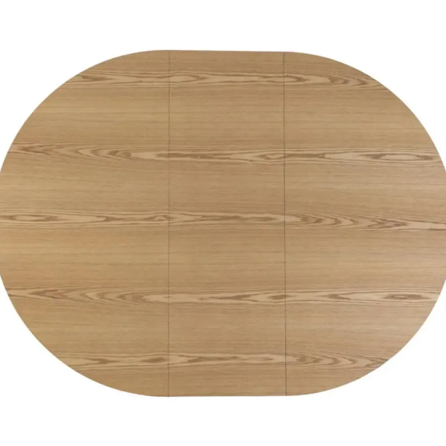 Giga Meubel Eettafel - Naturel - Uitschuifbaar - Ø120/160cm - Sivan
