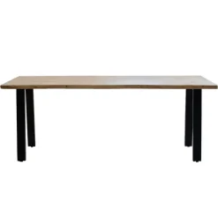 Giga Meubel Eettafel Acaciahout - Naturel - 160x90x77cm - Lars