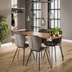 Giga Living Eettafel Acaciahout 130x70x77cm - Tafel Edge