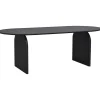 Ovale Eettafels-Leen Bakker Eettafel Bella - mokka - 75x220x100 cm