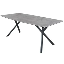 Rechthoekige Eettafels|Industriële Eettafels-Giga Living Eettafel Betonlook - 190x90x76cm