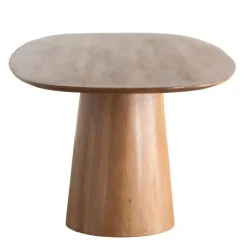Giga Meubel Eettafel Deens Ovaal - Bruin Mangohout - 180x100x76cm - Stijn