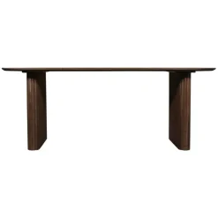 Ovale Eettafels-Giga Meubel Eettafel Deens Ovaal - Donkerbruin Mangohout - 240x100x76cm - Juro