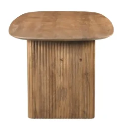 Giga Meubel Eettafel Deens Ovaal - Naturel Mangohout - 200x100x76cm - Juro