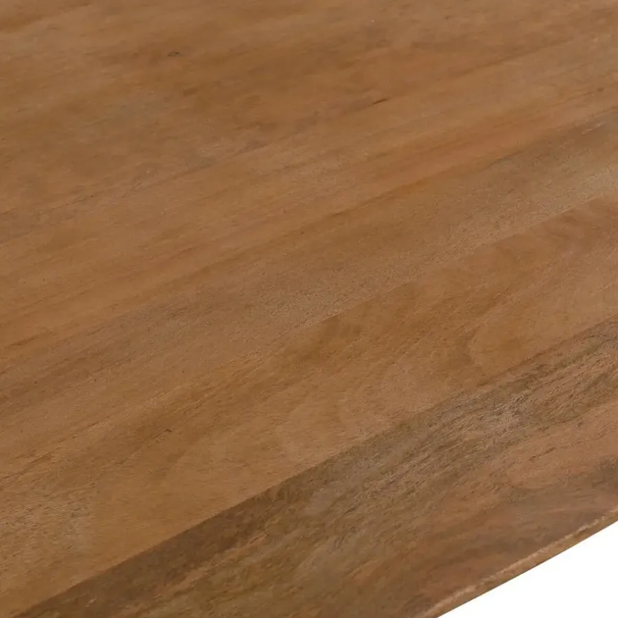 Ovale Eettafels-Giga Meubel Eettafel Deens Ovaal - Naturel Mangohout - 200x100x75cm - Dai