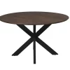 StarFurn Eettafel Deens Ovaal Bruin/Zwart - 130x130x76cm - Madison