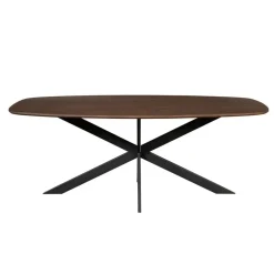 StarFurn Eettafel Deens Ovaal Bruin Hout - 180x90x76cm - Ferris