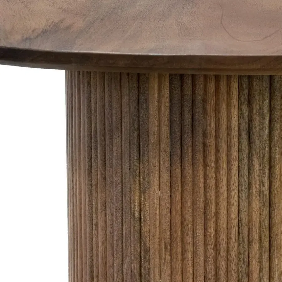 Ovale Eettafels-Giga Meubel Eettafel Deens Ovaal 300cm - Bruin Mangohout - Feline