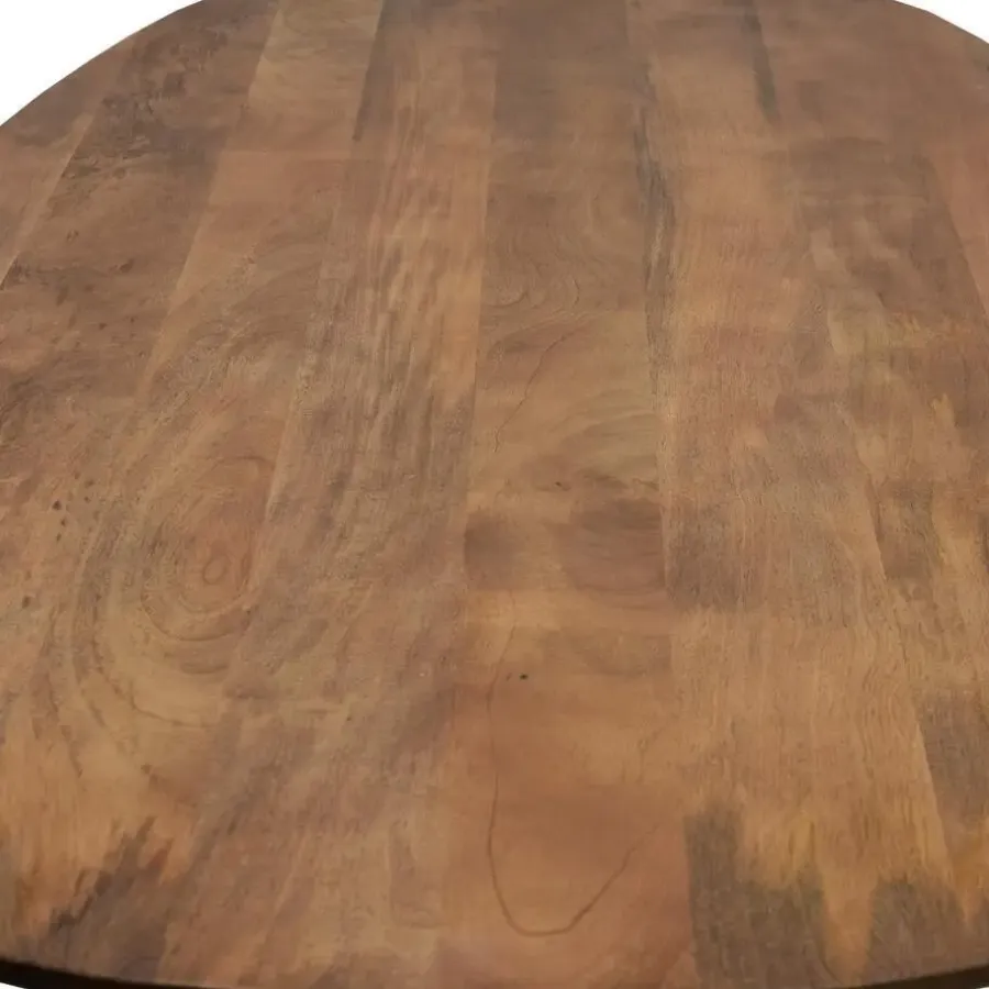 Ovale Eettafels-Giga Meubel Eettafel Deens Ovaal 300cm - Bruin Mangohout - Feline