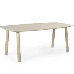 Giga Meubel Eettafel Deens Ovaal 170cm - Naturel Mangohout - Leone