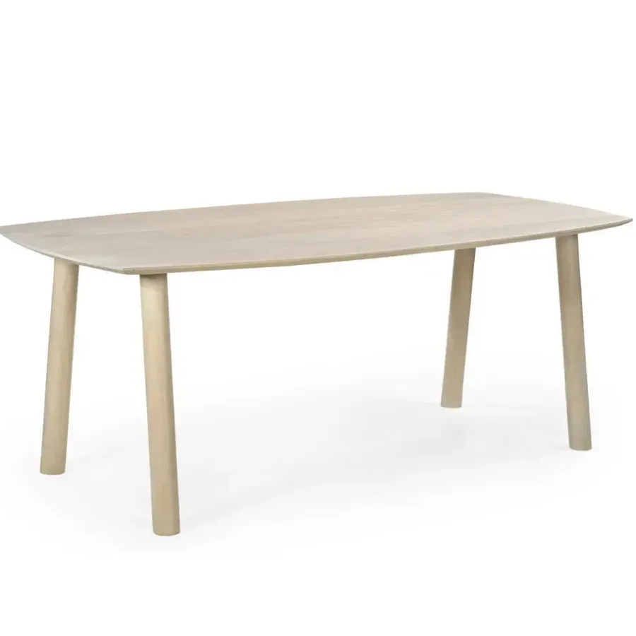 Giga Meubel Eettafel Deens Ovaal 170cm - Naturel Mangohout - Leone