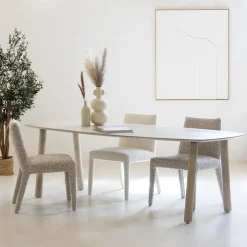 Giga Meubel Eettafel Deens Ovaal 170cm - Naturel Mangohout - Leone