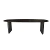 Giga Meubel Eettafel Deens Ovaal 220cm - Zwart Mangohout - Feline