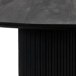 Giga Meubel Eettafel Deens Ovaal 220cm - Zwart Mangohout - Feline
