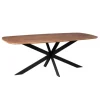 Industriële Eettafels-StarFurn Eettafel Deens Ovaal Naturel - 200x100x76cm - Elegance