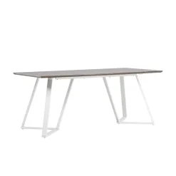 Fjôrd Eettafel Eiken Hout Wit - 180x90x75cm - Marina