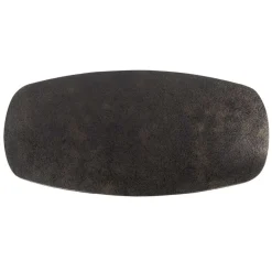 Ovale Eettafels-Giga Living Eettafel Grijs Staal - 215x105x77cm - Metallic