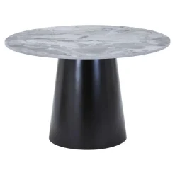 Ronde Eettafels-House Nordic Eettafel Grijs/Zwart - Rond - 120x120x75cm - Brito