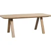 Rechthoekige Eettafels-Leen Bakker Eettafel Mandy - mangohout - 75x200x94cm