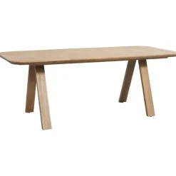 Leen Bakker Eettafel Mandy - mangohout - 75x180x92cm