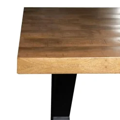 Giga Meubel Eettafel Mangohout - 300x100x76cm - Metaal - Duncan