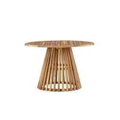 Ronde Eettafels-Fjôrd Eettafel Naturel Acaciahout - 120x120x75cm - Lumpur