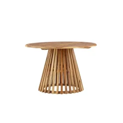 Ronde Eettafels-Fjôrd Eettafel Naturel Acaciahout - 120x120x75cm - Lumpur