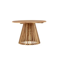 Ronde Eettafels-Fjôrd Eettafel Naturel Acaciahout - 120x120x75cm - Lumpur